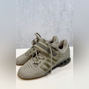 Kids Adidas Adipower Weightlifting Shoes Military Army Green Size 5 Youth